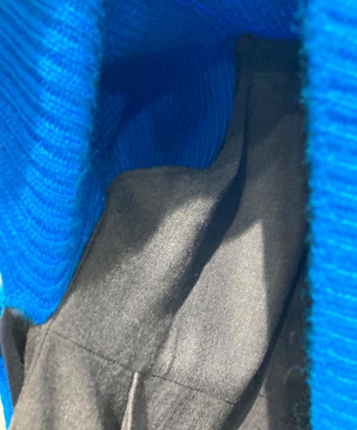 ENFOLD（エンフォルド）ENFOLD (エンフォルド) Firm Wool Combination DRESS ブルー×グレー サイズ:38の古着・服飾アイテム