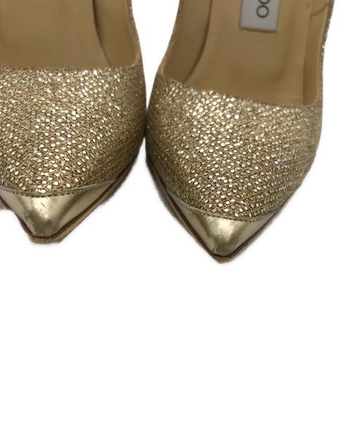 JIMMY CHOO（ジミーチュウ）JIMMY CHOO (ジミーチュウ) ハイヒールパンプス ゴールド サイズ:35の古着・服飾アイテム