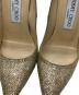 中古・古着 JIMMY CHOO (ジミーチュウ) ハイヒールパンプス ゴールド サイズ:35：6000円