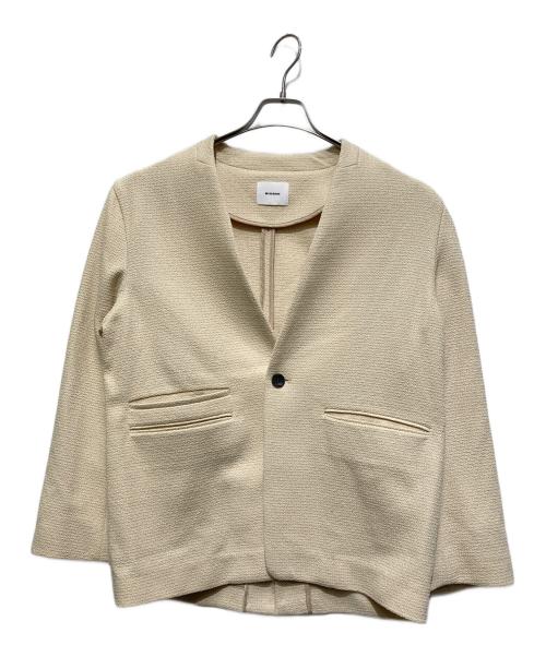 MIESROHE（ミースロエ）MIESROHE (ミースロエ) ツイードノーカラージャケット イエロー サイズ:SIZE 1の古着・服飾アイテム