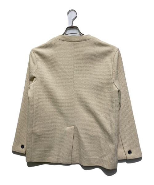MIESROHE（ミースロエ）MIESROHE (ミースロエ) ツイードノーカラージャケット イエロー サイズ:SIZE 1の古着・服飾アイテム