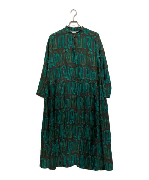 SUM1 STYLE（スミスタイル）SUM1 STYLE (スミスタイル) ワンピース グリーン×ブラウン サイズ:Freeの古着・服飾アイテム