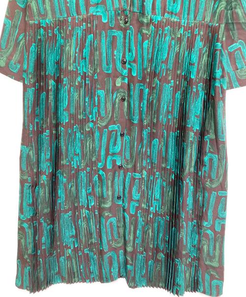 SUM1 STYLE（スミスタイル）SUM1 STYLE (スミスタイル) ワンピース グリーン×ブラウン サイズ:Freeの古着・服飾アイテム