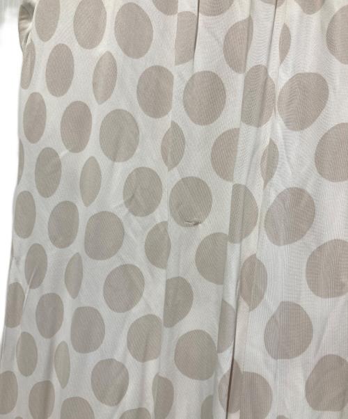 MM6 Maison Margiela（エムエムシックスメゾンマルジェラ）MM6 Maison Margiela (エムエムシックスメゾンマルジェラ) 21SS ポルカドット イージーワイドパンツ ベージュ×ホワイト サイズ:Ｓの古着・服飾アイテム