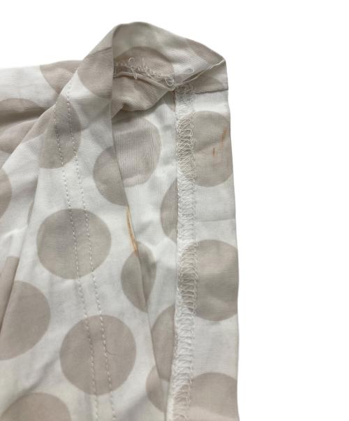 MM6 Maison Margiela（エムエムシックスメゾンマルジェラ）MM6 Maison Margiela (エムエムシックスメゾンマルジェラ) 21SS ポルカドット イージーワイドパンツ ベージュ×ホワイト サイズ:Ｓの古着・服飾アイテム