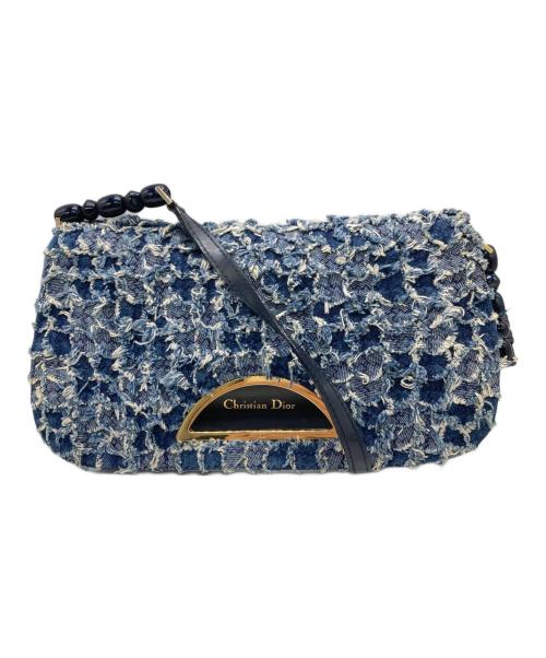 Christian Dior（クリスチャン ディオール）Christian Dior (クリスチャン ディオール) マリスパール セミショルダーバッグ ネイビーの古着・服飾アイテム