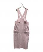 DRAWERドゥロワー）の古着「ツイルバイオ ジャンパースカート」｜ピンク