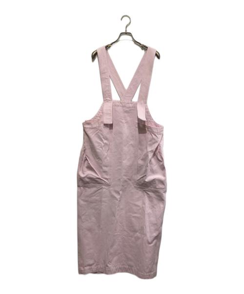 DRAWER（ドゥロワー）DRAWER (ドゥロワー) ツイルバイオ ジャンパースカート ピンク サイズ:38の古着・服飾アイテム