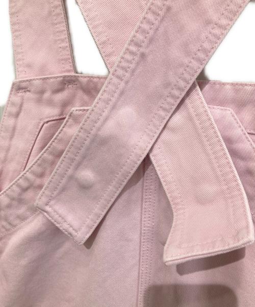 DRAWER（ドゥロワー）DRAWER (ドゥロワー) ツイルバイオ ジャンパースカート ピンク サイズ:38の古着・服飾アイテム