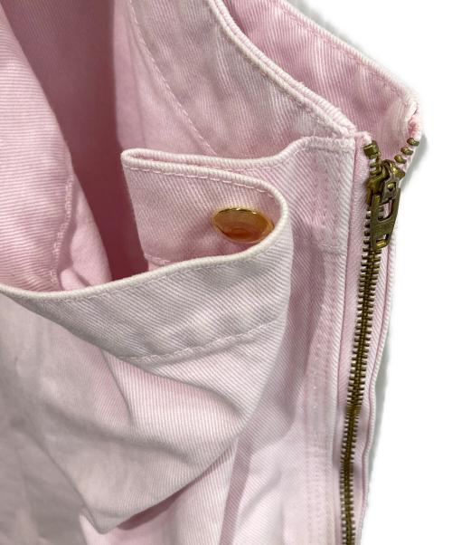 DRAWER（ドゥロワー）DRAWER (ドゥロワー) ツイルバイオ ジャンパースカート ピンク サイズ:38の古着・服飾アイテム