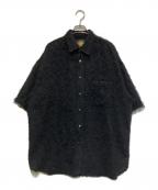 MAISON SPECIALメゾンスペシャル）の古着「【LIMITED EDITION】Prime-Over Regular Collar Short Sleeve Shirt」｜ブラック