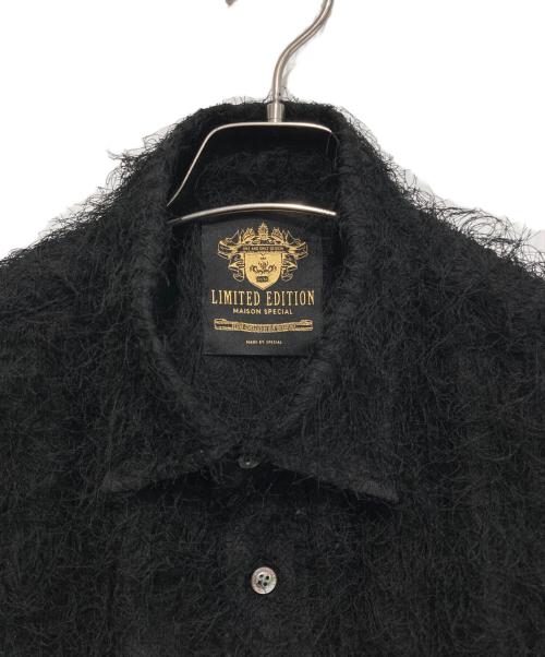 MAISON SPECIAL（メゾンスペシャル）MAISON SPECIAL (メゾンスペシャル) 【LIMITED EDITION】Prime-Over Regular Collar Short Sleeve Shirt ブラック サイズ:SIZE 2の古着・服飾アイテム
