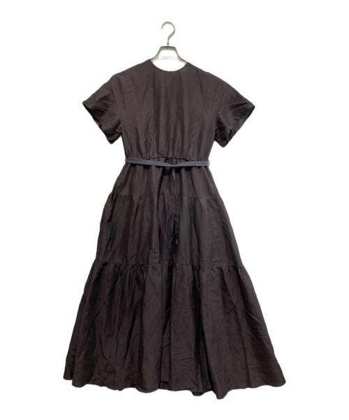 ebure（エブール）EBURE (エブール) ドライグログラン ワンピース ブラウン サイズ:38の古着・服飾アイテム