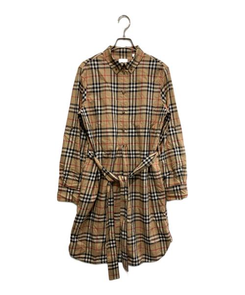 BURBERRY（バーバリー）BURBERRY (バーバリー) ノヴァチェックシャツワンピース ベージュ サイズ:40の古着・服飾アイテム