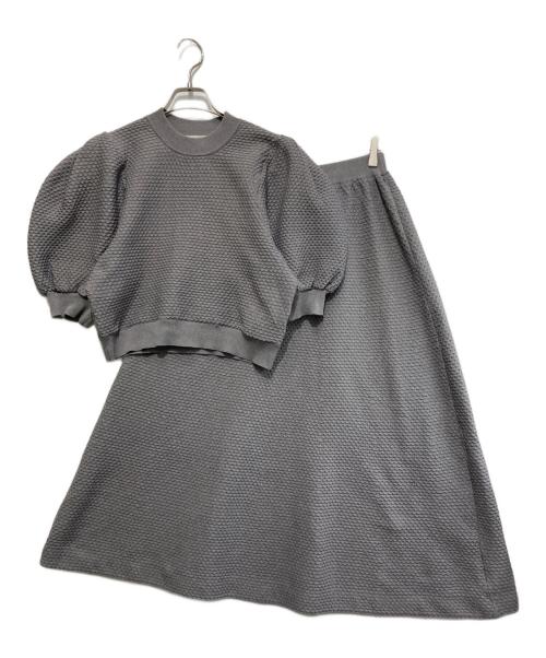 CELFORD（セルフォード）CELFORD (セルフォード) ニットスカートセットアップ グレー サイズ:Mの古着・服飾アイテム