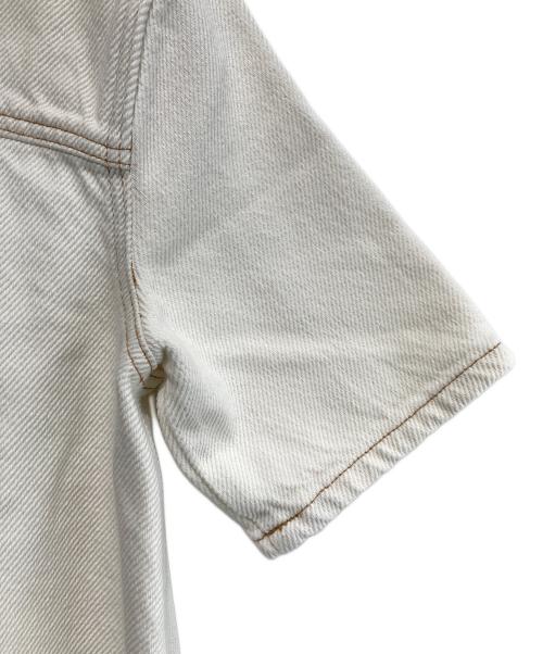 GANNI（ガニー）Ganni (ガニー) シャツワンピース ホワイト サイズ:34の古着・服飾アイテム