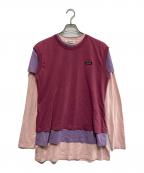 MIU MIUミュウミュウ）の古着「レイヤードカットソー」｜ピンク