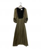 Ameriアメリ）の古着「GEOMETRIC RHOMBUS DRESS」｜グリーン