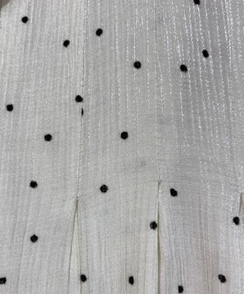 HER LIP TO（ハーリップトゥ）Her lip to (ハーリップトゥ) Moon Glow Dot Pleated Dress ホワイト サイズ:Ｍの古着・服飾アイテム