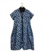 LE CIEL BLEUルシェルブルー）の古着「Sheer Jacquard Dress 24SS」｜ブルー