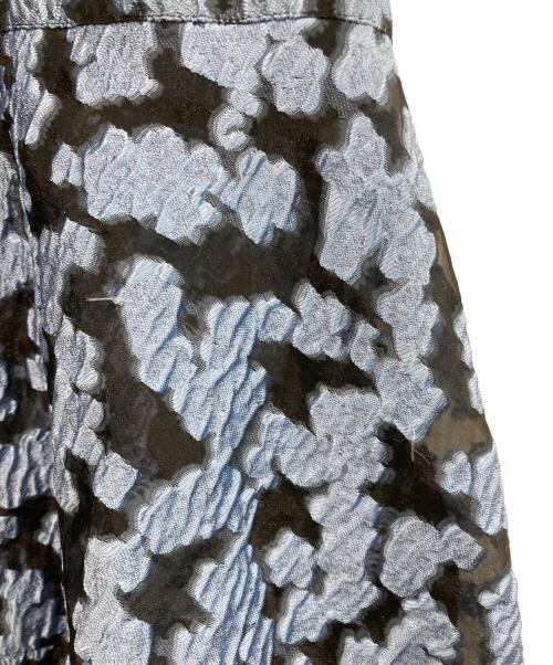 LE CIEL BLEU（ルシェルブルー）LE CIEL BLEU (ルシェルブルー) Sheer Jacquard Dress 24SS ブルー サイズ:36の古着・服飾アイテム