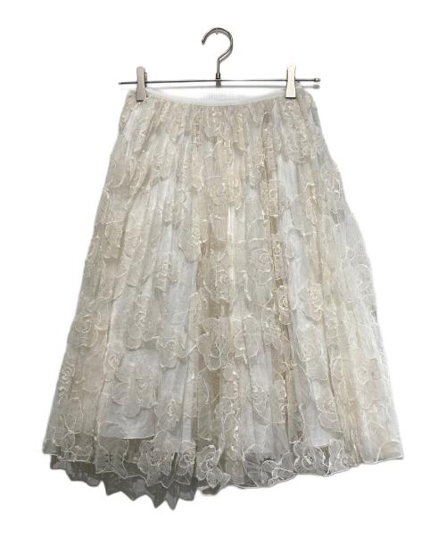 N°21（ヌメロヴェントゥーノ）N°21 (ヌメロヴェントゥーロ) チュールスカート ホワイト サイズ:Mの古着・服飾アイテム
