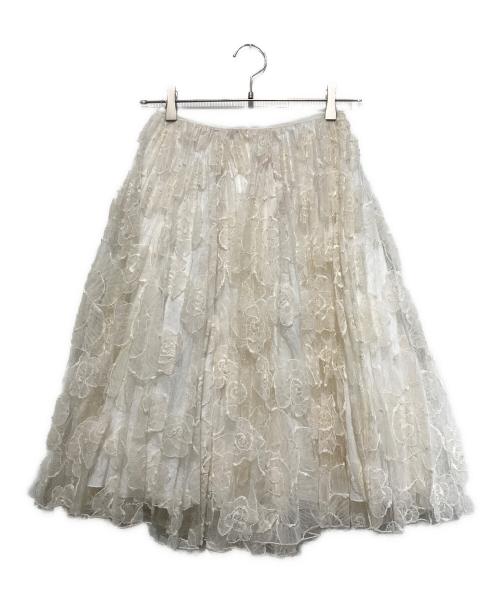 N°21（ヌメロヴェントゥーノ）N°21 (ヌメロヴェントゥーロ) チュールスカート ホワイト サイズ:Mの古着・服飾アイテム