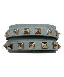 VALENTINO（ヴァレンティノ）の古着「ロックスタッズバングル」｜スカイブルー