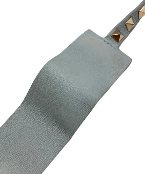 VALENTINO（ヴァレンティノ）VALENTINO (ヴァレンティノ) ロックスタッズバングル スカイブルーの古着・服飾アイテム