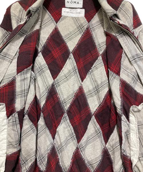 NOMA t.d.（ノーマティーディー）NOMA t.d. (ノーマティーディー) DOVER STREET MARKET (ドーバー ストリート マーケット) チェックジャケット ベージュ×レッド サイズ:Lの古着・服飾アイテム