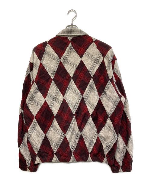 NOMA t.d.（ノーマティーディー）NOMA t.d. (ノーマティーディー) DOVER STREET MARKET (ドーバー ストリート マーケット) チェックジャケット ベージュ×レッド サイズ:Lの古着・服飾アイテム