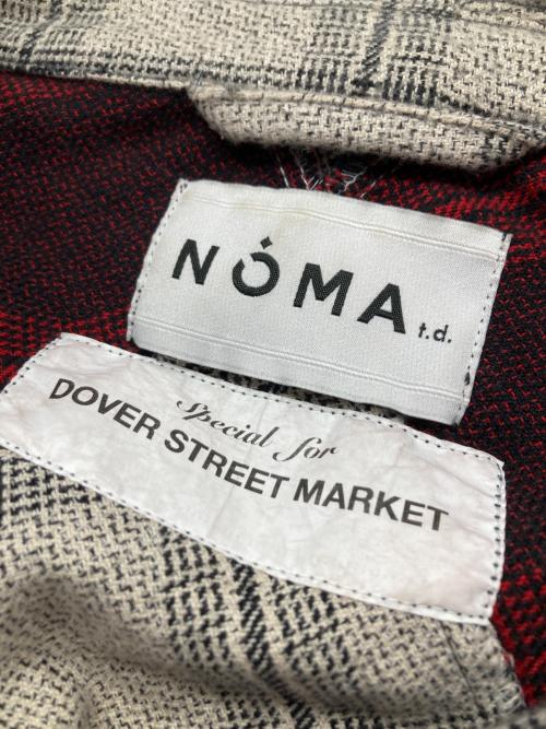 NOMA t.d.（ノーマティーディー）NOMA t.d. (ノーマティーディー) DOVER STREET MARKET (ドーバー ストリート マーケット) チェックジャケット ベージュ×レッド サイズ:Lの古着・服飾アイテム