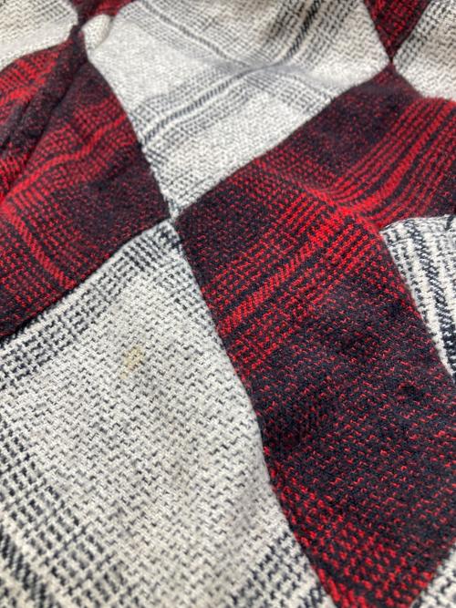 NOMA t.d.（ノーマティーディー）NOMA t.d. (ノーマティーディー) DOVER STREET MARKET (ドーバー ストリート マーケット) チェックジャケット ベージュ×レッド サイズ:Lの古着・服飾アイテム