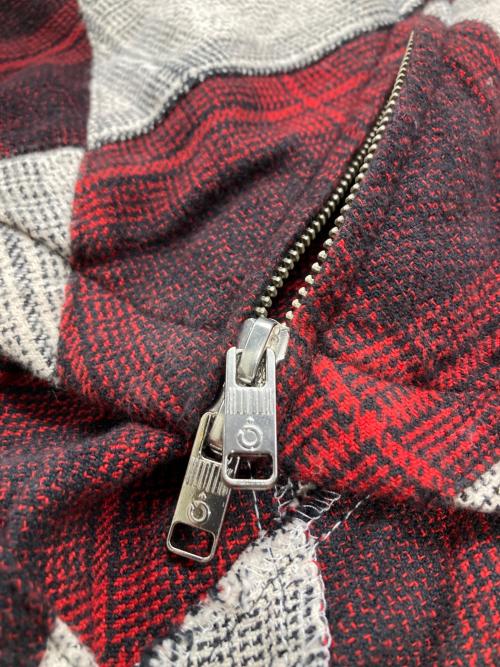 NOMA t.d.（ノーマティーディー）NOMA t.d. (ノーマティーディー) DOVER STREET MARKET (ドーバー ストリート マーケット) チェックジャケット ベージュ×レッド サイズ:Lの古着・服飾アイテム