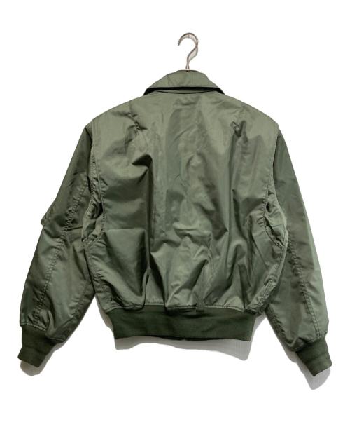 HOUSTON（ヒューストン）HOUSTON (ヒューストン) フライトジャケット グリーン サイズ:Ｌの古着・服飾アイテム