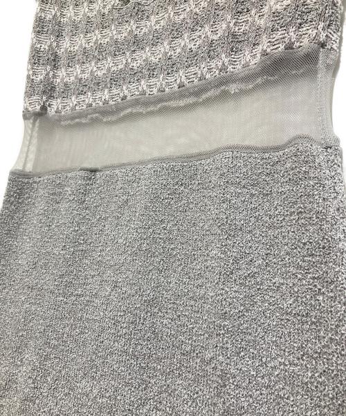 darich（ダーリッチ）darich (ダーリッチ) DDマリンボーダーニットミニワンピース グレー サイズ:FREEの古着・服飾アイテム