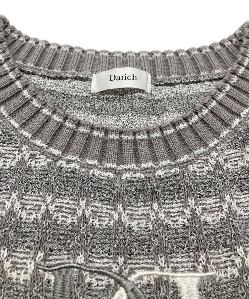 darich（ダーリッチ）darich (ダーリッチ) DDマリンボーダーニットミニワンピース グレー サイズ:FREEの古着・服飾アイテム