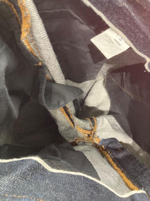 incarnation（インカーネーション）incarnation (インカーネーション) オーバーロッククロップドデニム インディゴ サイズ:Sの古着・服飾アイテム