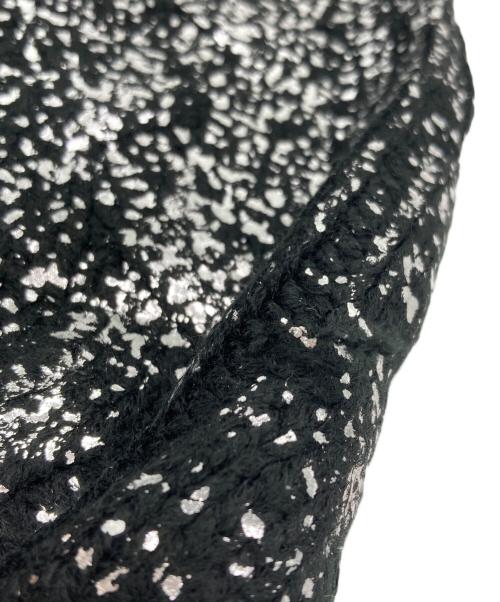 glamb（グラム）glamb (グラム) プラチナケーブルニット ブラック×シルバー サイズ:Mの古着・服飾アイテム