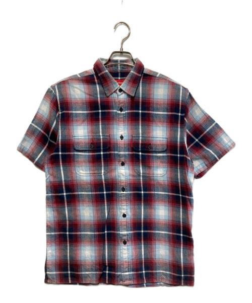 SUPREME（シュプリーム）Supreme (シュプリーム) 16SS Plaid Flannel Shirt ブルー×ネイビー サイズ:Mの古着・服飾アイテム