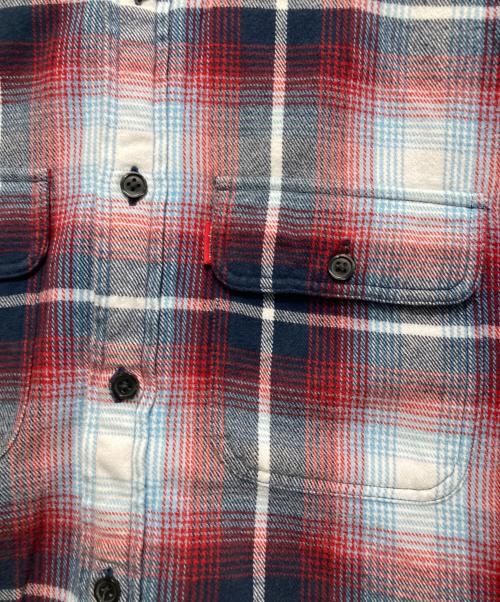 SUPREME（シュプリーム）Supreme (シュプリーム) 16SS Plaid Flannel Shirt ブルー×ネイビー サイズ:Mの古着・服飾アイテム