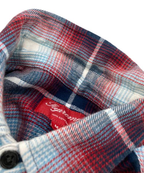 SUPREME（シュプリーム）Supreme (シュプリーム) 16SS Plaid Flannel Shirt ブルー×ネイビー サイズ:Mの古着・服飾アイテム