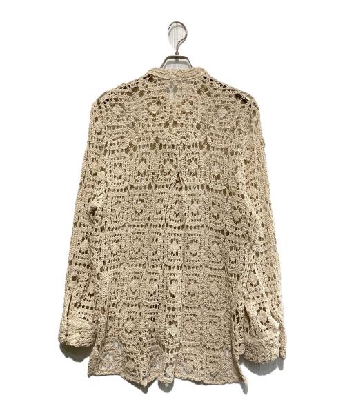 Sea Room lynn（シールームリン）Sea Room Lynn (シールームリン) クロシェマオカラーシャツ ベージュ サイズ:SIZE Freeの古着・服飾アイテム