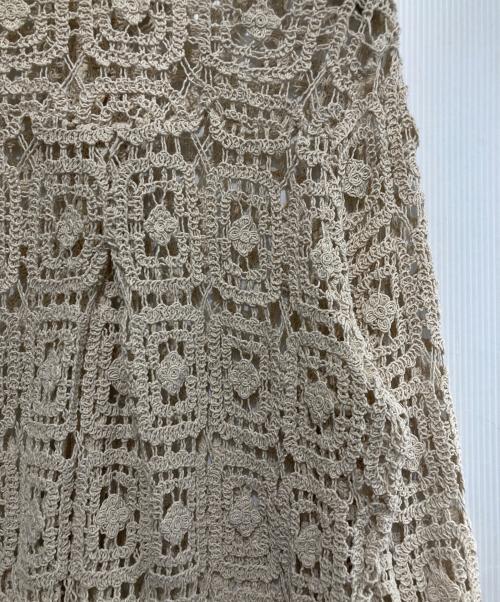 Sea Room lynn（シールームリン）Sea Room Lynn (シールームリン) クロシェマオカラーシャツ ベージュ サイズ:SIZE Freeの古着・服飾アイテム