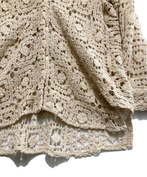 Sea Room lynn（シールームリン）Sea Room Lynn (シールームリン) クロシェマオカラーシャツ ベージュ サイズ:SIZE Freeの古着・服飾アイテム