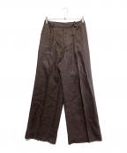 DEUXIEME CLASSEドゥーズィエム クラス）の古着「リネンパンツ」｜ブラウン