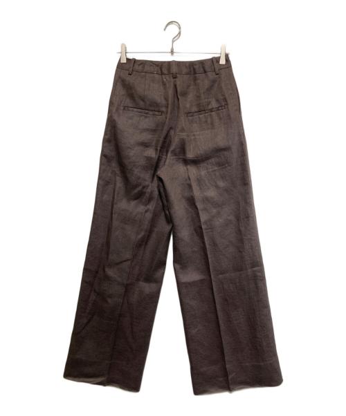 DEUXIEME CLASSE（ドゥーズィエム クラス）DEUXIEME CLASSE (ドゥーズィエム クラス) リネンパンツ ブラウン サイズ:Sの古着・服飾アイテム