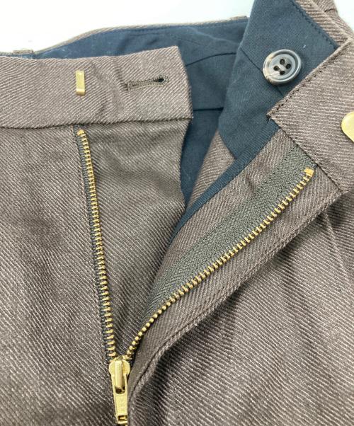 DEUXIEME CLASSE（ドゥーズィエム クラス）DEUXIEME CLASSE (ドゥーズィエム クラス) リネンパンツ ブラウン サイズ:Sの古着・服飾アイテム
