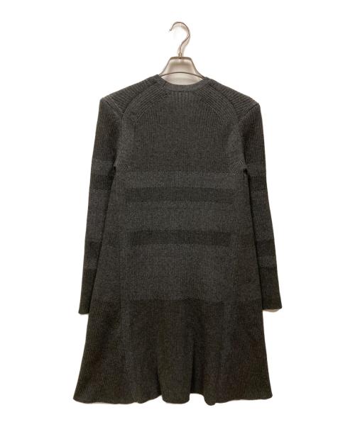 DRAWER（ドゥロワー）Drawer (ドゥロワー) リブフレアーワンピース ブラック サイズ:SIZE 1の古着・服飾アイテム