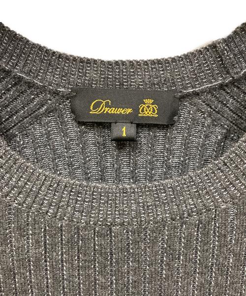 DRAWER（ドゥロワー）Drawer (ドゥロワー) リブフレアーワンピース ブラック サイズ:SIZE 1の古着・服飾アイテム